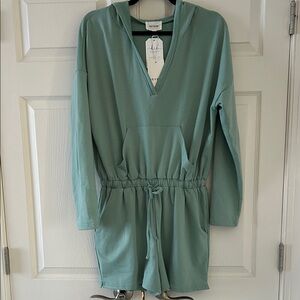 HEYSON Sage Green Hooded Romper